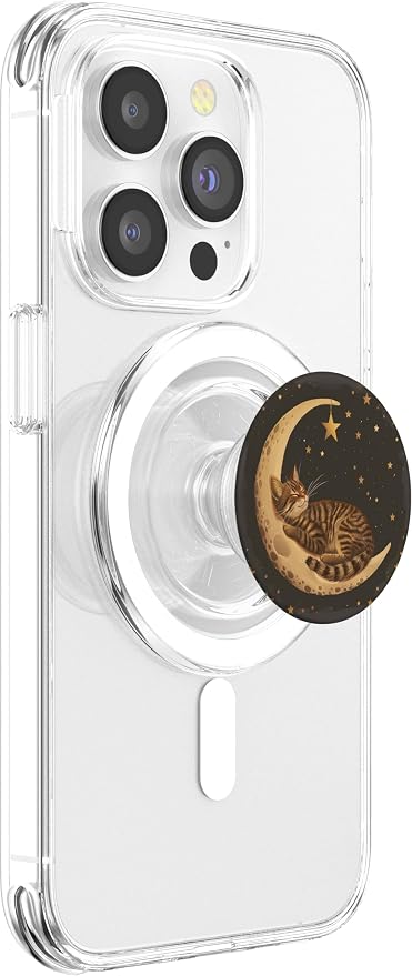 Brown Tabby Cat Sleeping PopSockets PopGrip for MagSafe