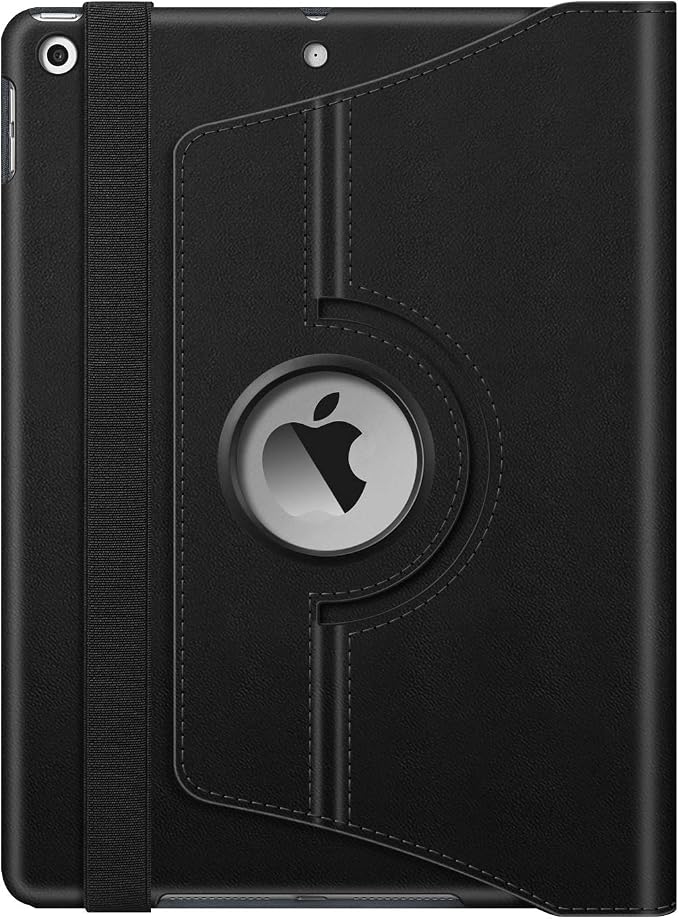 Fintie 360° Rotating Case for iPad 9th / 8th / 7th Generation 10.2 Inch | Swivel Stand Portrait &amp Landscape Viewing Shockproof Cover with Pencil Holder Auto Wake/Sleep Aqua Wave