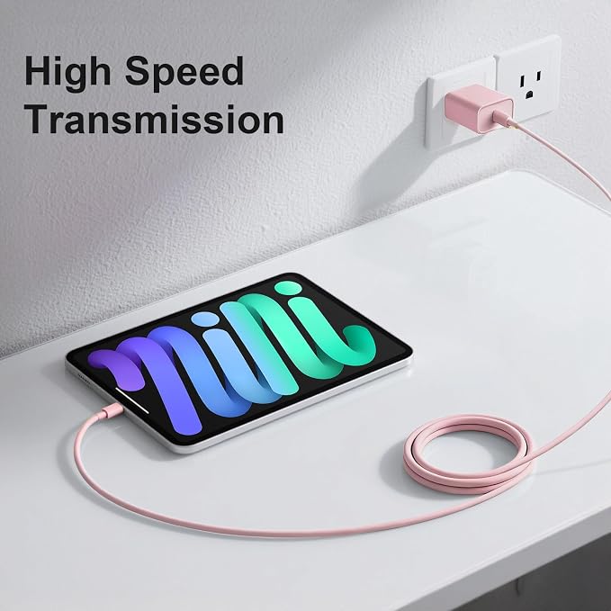 iPhone 17 16 Charger Fast Charging Extra Long 10FT USB C Charger(Black) | for iPhonesiPadsTabletsAndroid devices[ETL SAFETY CERTIFIED] 20W Type C Charger Block with Fast Charging USB C Cables