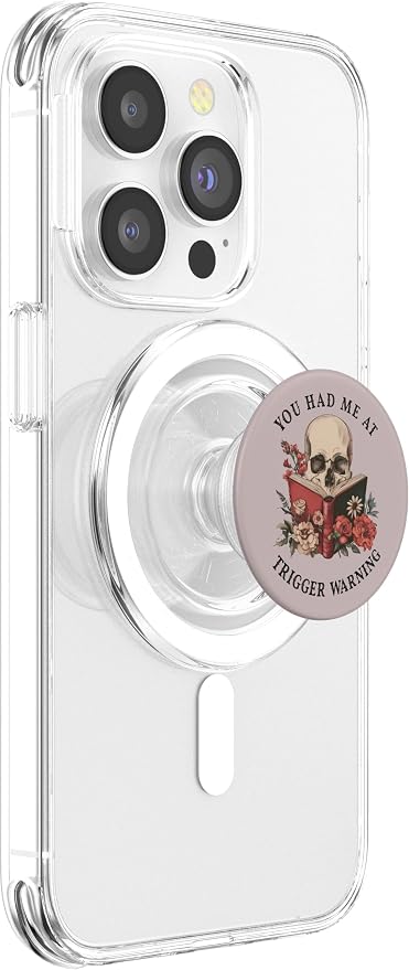 You Had Me at Trigger Warning Dark Romance Smutt Book Reader PopSockets PopGrip for MagSafe