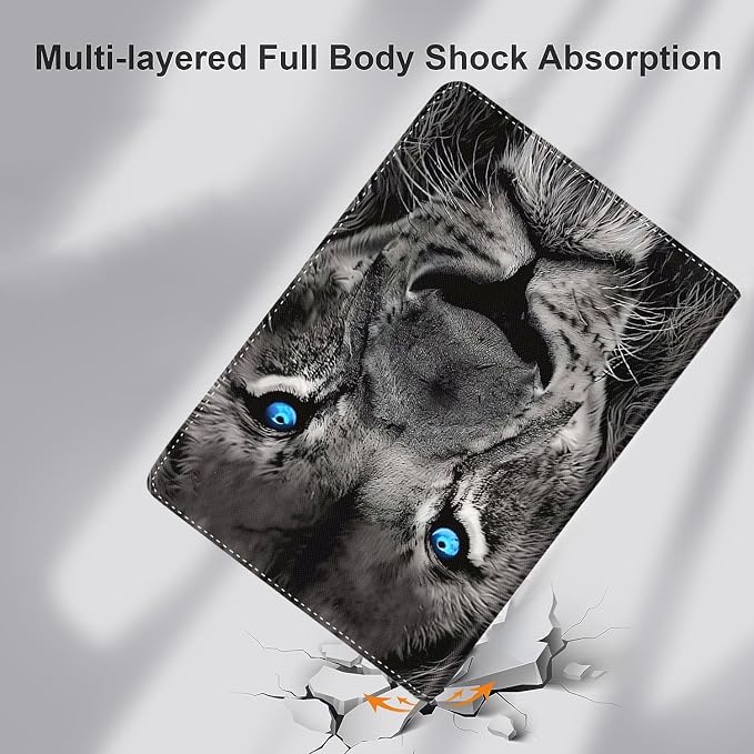 Case for iPad (A16) 11th Generation 11 Inch (2025) iPad 10th Generation 10.9 Inch (2022)，Slim Fit Foldable Standing Cover Case with Auto Sleep/Wake ，Moth Moon