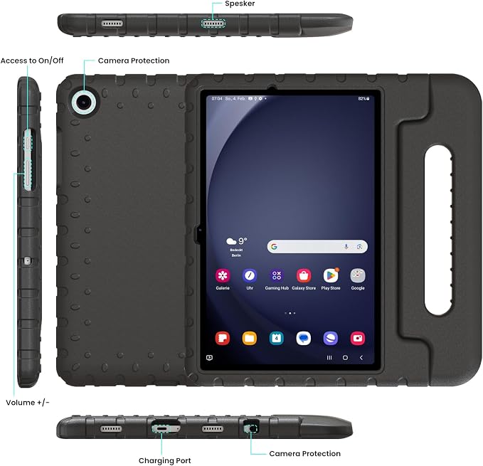Kids Case for Samsung Galaxy Tab A11+/A9+ Plus 11 Inch 2025/2023 Tablet | Foldable handle highly durable odorless and easy to install suitable for children's learning and play.