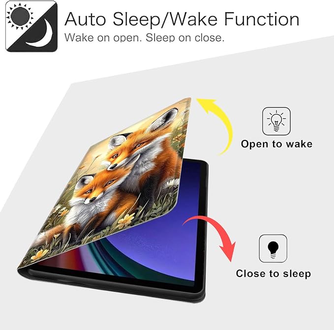 Case for Samsung Galaxy Tab A11 Plus 2026 &amp Galaxy Tab A9+ 11 Slim Smart Stand Cover with Auto Wake/Sleep Shockproof Protective Shell for Work &amp School Astronaut