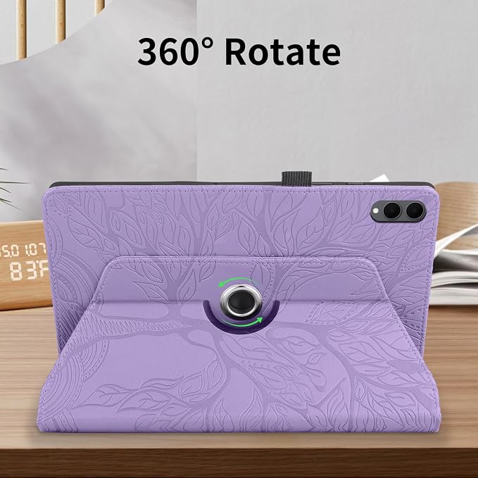 for Samsung Galaxy Tab S11 Ultra Case 14.6 inchFashion Embossing TechnologyMulti-Viewing AnglesSlim Light Shell CoverPU Leather+TPUCompatible with Samsung Galaxy Tab S11 UltraBlack