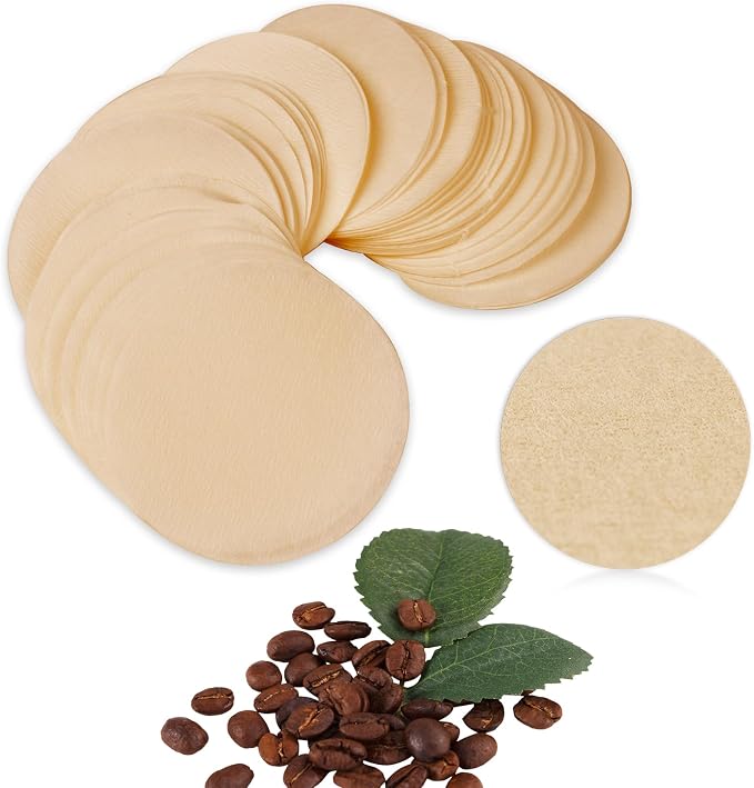 CEYAZYE 200 PCS Round Coffee Filter Paper, 56 mm Disposable Coffee Filters