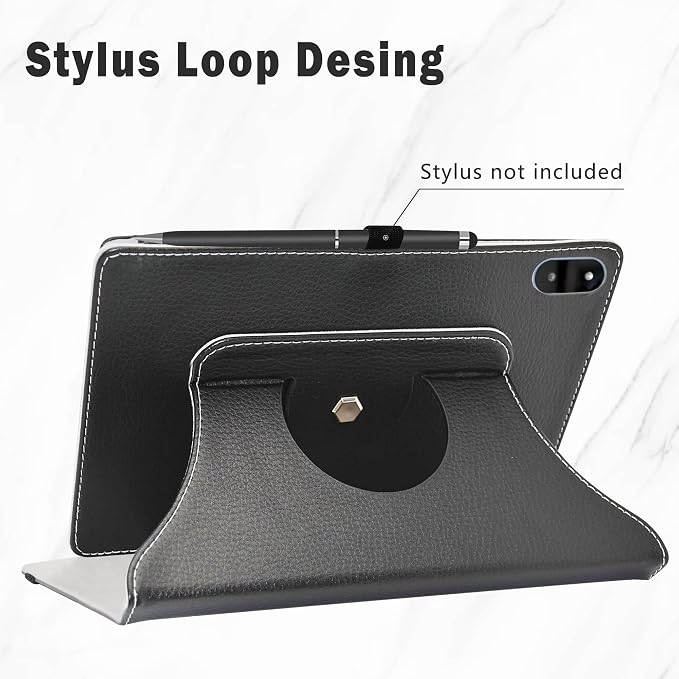LiuShan Compatible with OnePlus Pad 3 Case360 Degree Rotation Stand PU Cover for OnePlus Pad 3 13.2 Android Tablet（Not Fit Other TabletBlack