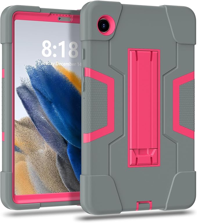 case for Galaxy Tab A9 8.7 2023 Case Hard PC Soft Silicone Kickstand Rugged Heavy Duty High Impact Protective Case for Samsung Galaxy Tab A9 8.7 Inch 2023 SM-X110 SM-X115 Black