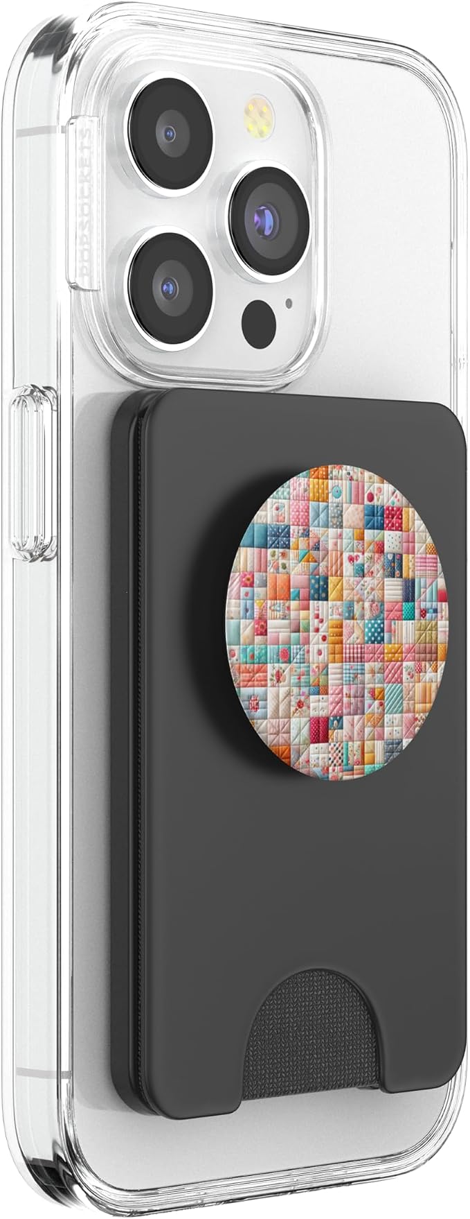 Cute Quilt Block Pattern Art Style PopSockets PopGrip for MagSafe