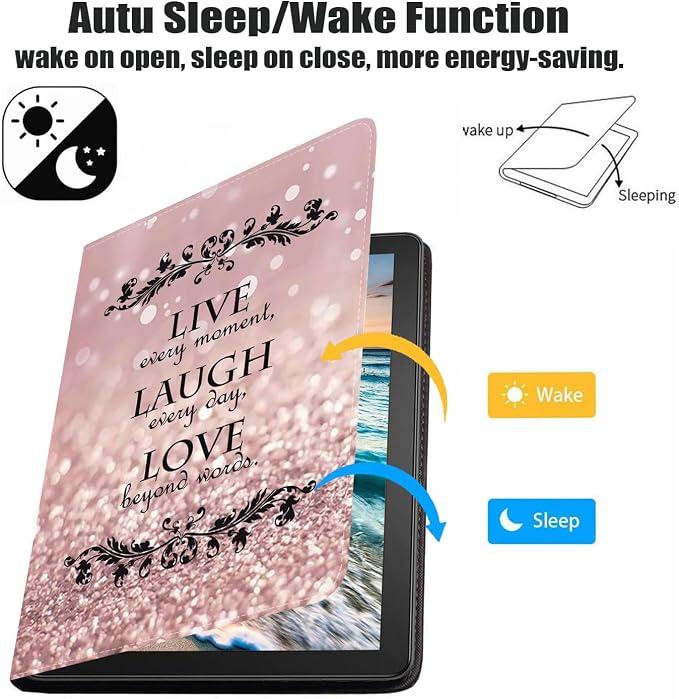 Case for iPad (A16) 11th Generation 11 Inch 2025 iPad 10th Generation 10.9 Inch 2022 Premium PU Leather Stand Folio Cover with Auto Sleep/Wake American Flag Sunflower and Cow