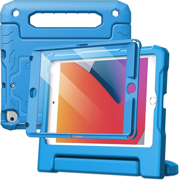 JETech Kids Case for iPad mini 5/4/3/2/1 Black | For iPad mini 7.9 (2019/2015/2014/2013/2012) Built-in Screen Protector 360 Handle Stand Shockproof Kid-Friendly
