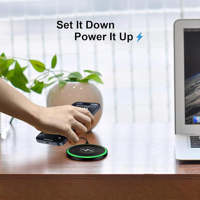 Wireless Charger for Moto G Power 2025 2024 Edge 2024Moto G Stylus 5G (2025) Edge Razr 50 40 Ultra Pro15W Wireless Charger Station Fast Charging Pad + Adapter for Samsung Galaxy S25 S24 Ultra S23 FE