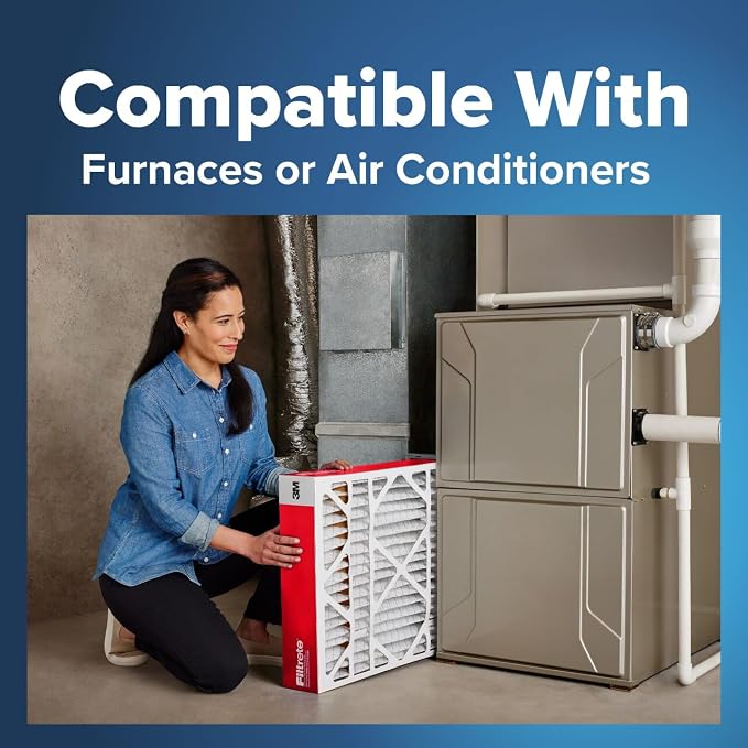 Filtrete 20x25x4 AC Furnace Air Filter, MPR 1000, MERV 11, Fits Honeywell &