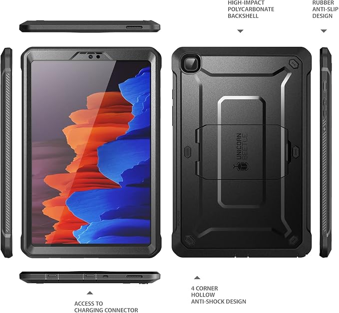 SUPCASE for Galaxy Tab A7 Lite Case (Unicorn Beetle Pro) [Built-in Screen Protector &amp Stand] Heavy Duty Rugged Shockproof Protective Tablet Case for Samsung Galaxy Tab A7 lite 8.7 Inch (2021) Bl