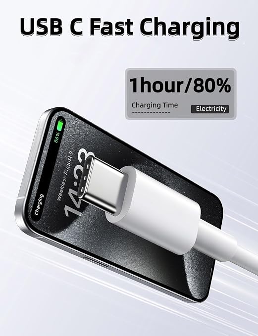 USB A to USB C Cable2 Pack [3FT+6FT] Carplay Cord for iPhone17/16/15 | USB A to USB C Cable2 Pack [3FT+6FT] Carplay Fast Charging Cord for iPhone17/16/15/iPad Pro/MacBook/Samsung GalaxyS26/25