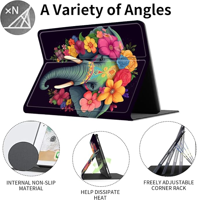 Case for 7 All-New Kindle Paperwhite (12th Generation 2024) and Kindle Colorsoft Signature Edition CoverSlim PU Leather Smart Cases with Auto Wake/Sleep-Black Cat Night Sky