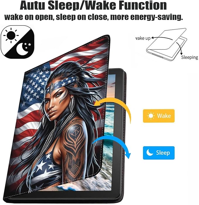 Case for Samsung Galaxy Tab S10 Plus 2024/ S9 Plus/ S9 FE Plus 5G 12.4 Inch 2023 Premium PU Leather Stand Folio Cover with Auto Sleep/Wake Abstract Colorful Dog