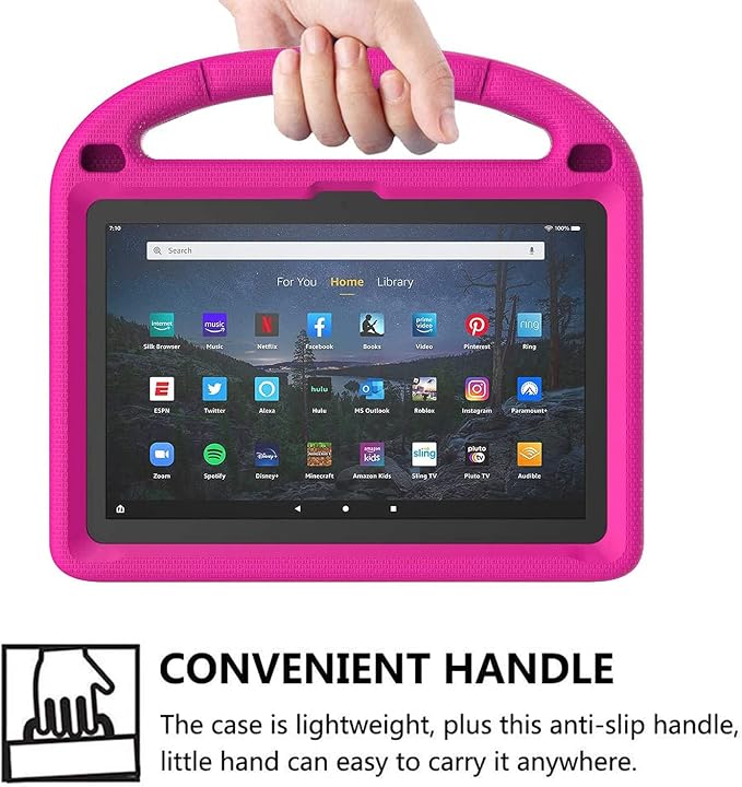 Kids Case for New 10-inch Tablet 2023 Lightweight Shockproof Kids Friendly Full Cover with Handle Kickstand