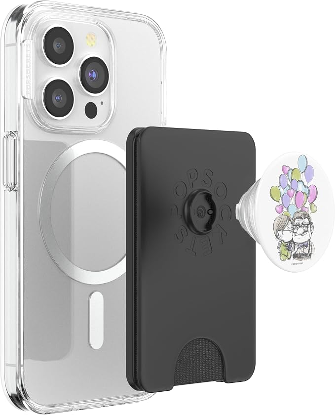 Disney Pixar Up Carl Ellie Kiss with Balloons PopSockets Adhesive PopGrip