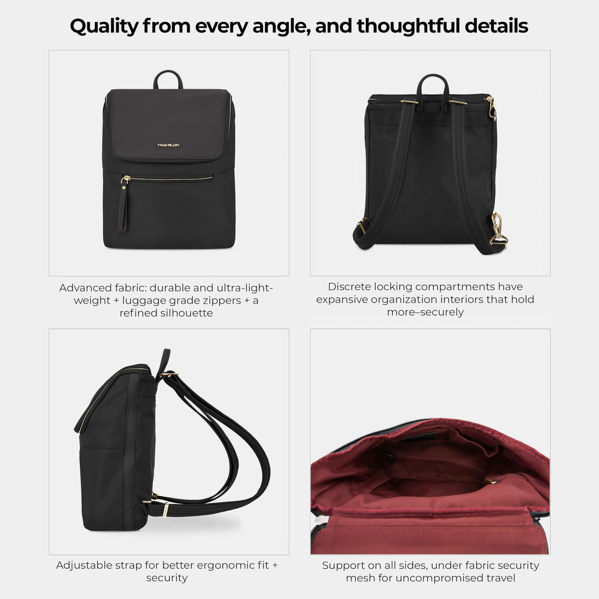 Travelon Anti-Theft Addison Backpack