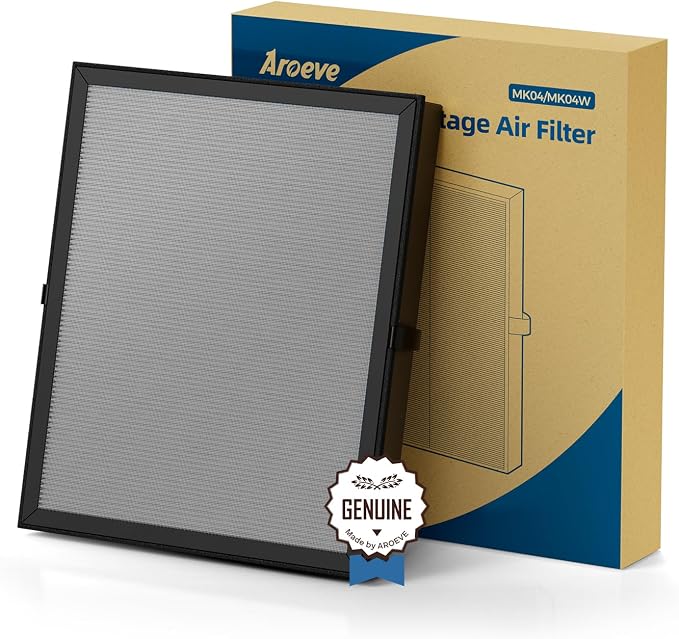 AROEVE MK04 Air Purifier Replacement Filter, Smoke Remove Material 4 -in-1