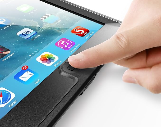 SUPCASE for iPad Air 1st Generation Case with Screen Protector [Military-Grade Protection] [Anti-Scratch] Heavy Duty Full-Body Rugged Protective Tablet Case Cover for Apple iPad Air 1 9.7 Inch Black