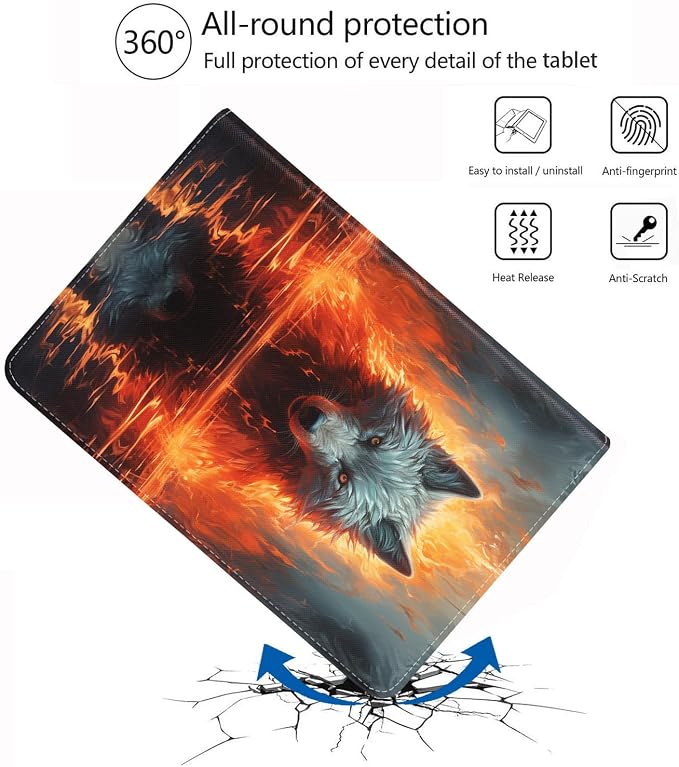 Case for iPad (A16) 11th Generation 11 Inch 2025 iPad 10th Generation 10.9 Inch 2022 Protective Leather Case Adjustable Stand Auto Wake/Sleep Smart Case - African American Girl