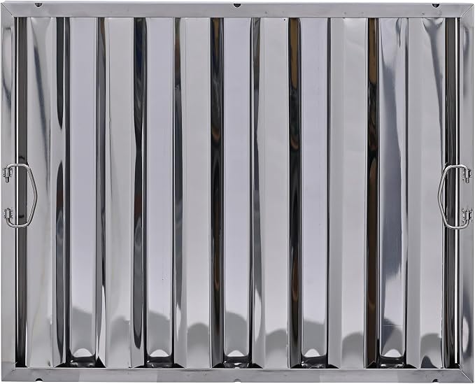 25" x 20" Stainless Steel Commercial Hood Filter – Dishwasher Safe, Welded