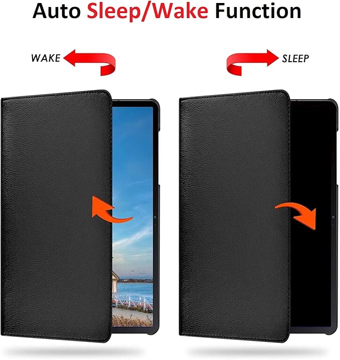Vultic Rotating Case for Samsung Galaxy Tab A 8.4 2020 (8.4-inch) [SM-T307U] 360 Degree Stand [Auto Sleep/Wake] Folio PU Leather Smart Tablet Cover (Black)