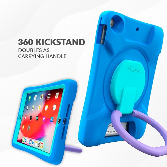 Cushy Kids Case for 2025 iPad 11th Gen A16 &amp 10th Gen 2022 10.9-inch - Built-in Screen Protector and Kickstand (1-Pack)