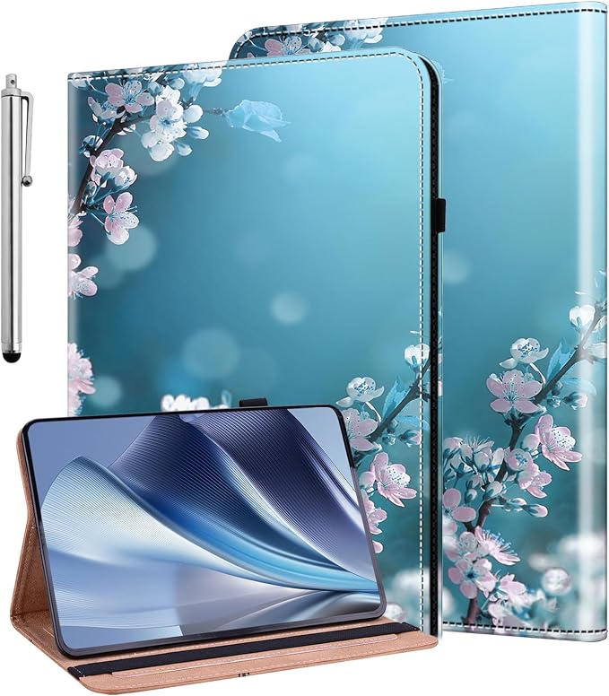 Case for iPad (A16) 11th Generation 11 Inch 2025 iPad 10th Generation 10.9 inch 2022 Auto Wake/Sleep Pencil Holder Flip Wallet Leather Cover Bicolor Marble