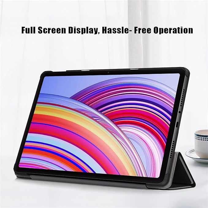 Caweet Case for Xiaomi Redmi Pad 2 PRO 12.1 Inch 2025 Released Lightweight Hard Back Shell Tri-Fold Stand Cover with Auto Sleep/Wake Almond Blossom