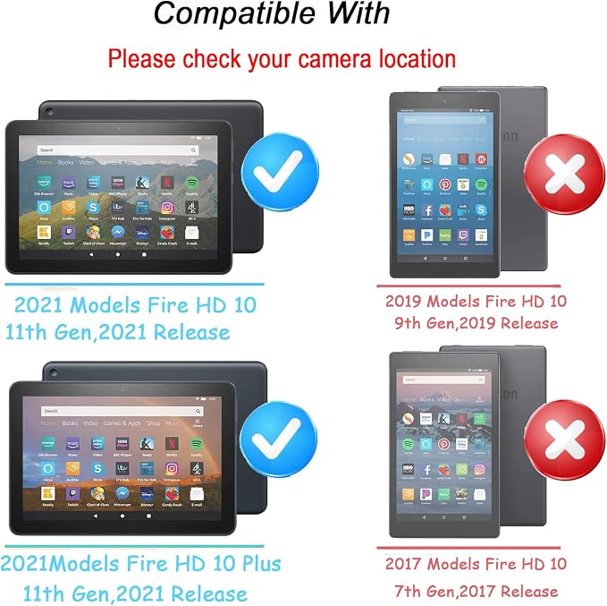 2023 New 10in Tablet Case (2023/2021 Release 11/13th Generation)OQDDQO ipad 10 case Light Weight Anti Slip Shockproof Kids Friendly Case for 10 inch TabletIncompatible with iPad Samsung -Light Blue