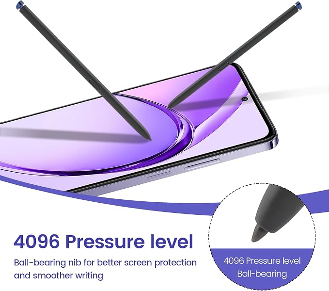 Galaxy S26 Ultra Pen Replacement4096 PressureBlack | 4096 pressuretilt controlpalm rejectionshortcut buttoneraser functionsmooth writingNo Bluetooth