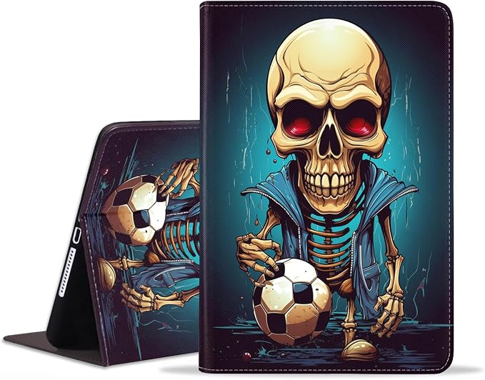 Case for iPad 6th/5th Generation (2018 2017 Model 9.7 Inch) iPad Air 2/Air 1 (9.7 Inch) Slim PU Leather Stand Folio Cover with Auto Wake Sleep African Woman Wolf