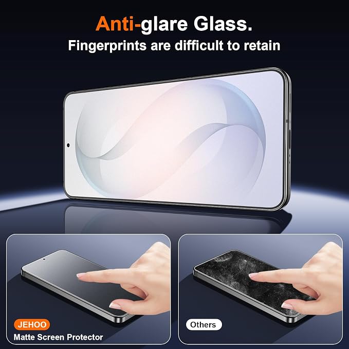 [2 Pack] Matte Screen Protector for Samsung Galaxy S22 9H Tempered Glass Ultrasonic Fingerprint Support Anti-glare Scratch-Resistant Bubble-Free