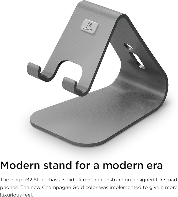 elago M2 Stand for All iPhones and Galaxy Smartphones (Angled Support for FaceTime) (Black)