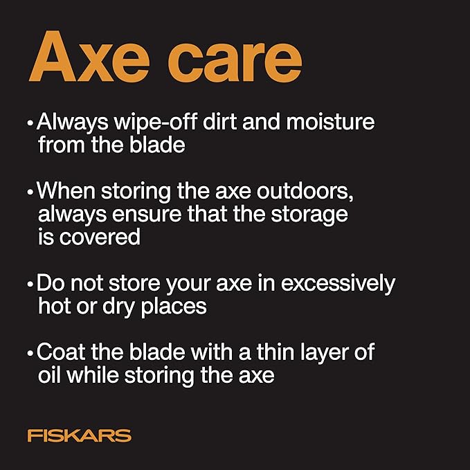 Fiskars X25 Splitting Axe, 28" Wood Splitting Axe for Medium to Large Size Logs with Shock Absorbing Handle and Sheath, Split Firewood, Forged Steel Blade, Bushcraft Gear and Camping Hatchet