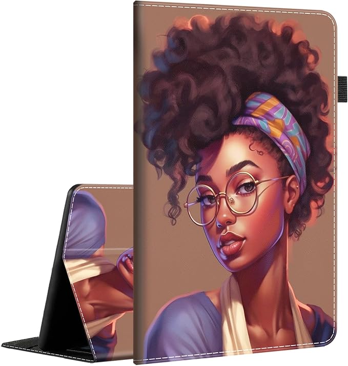 Case for Amazon Fire Max 11 Tablet (13th Generation 2023 Release) Multi-Angle Smart Stand Cover Auto Sleep/Wake for Fire 11 Max Tablet，African American Women Inspirational Quotes