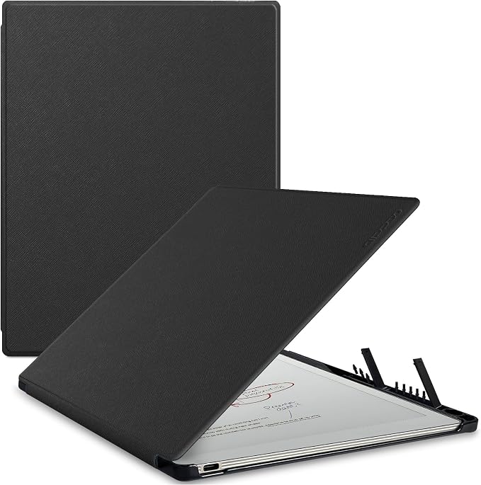 Case for Remarkable Paper Pro Tablet 11.8 (Released in 2024) Hard Back Shell Protective Book Folio Cover with Built-in Pen Holder with Auto Sleep/Wake Function.