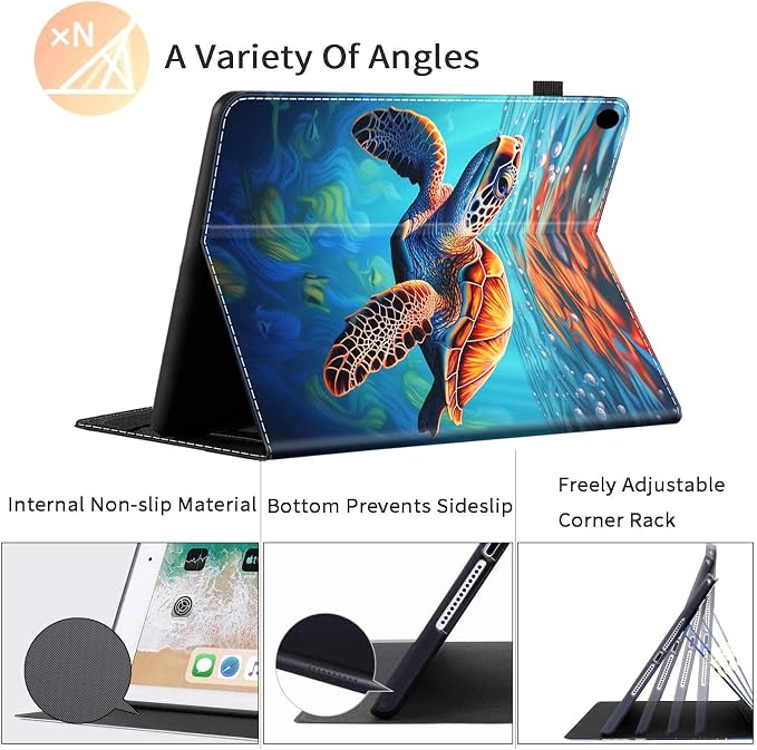 Case Fits All-New Amazon Kindle Fire HD 10 &amp 10 Plus Tablet (13th/11th Generation 2023/2021 Release) 10.1 Durable Shockproof Protective Cover with Auto Wake/Sleep，Black Woman Queen Afro Design