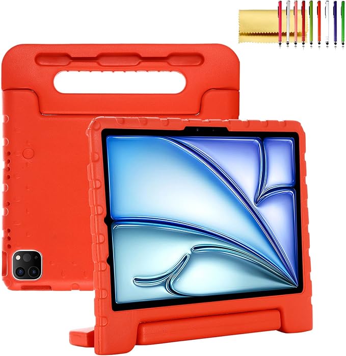 Dteck Kids Case for iPad 10.2 - Shockproof Rugged EVA Handle Stand Child Proof Case for iPad 9/8/7 Generation Black