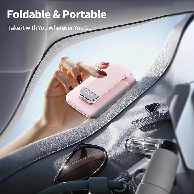 iWALK Magnetic Cell Phone Stand for Desk Angle and Height Adjustable Mobile Phone Holder Foldable Magnet Stand for iPhone 17 16 15 14 13 12 Pro Max and iPad Cell Phone Holder for Samsung Black