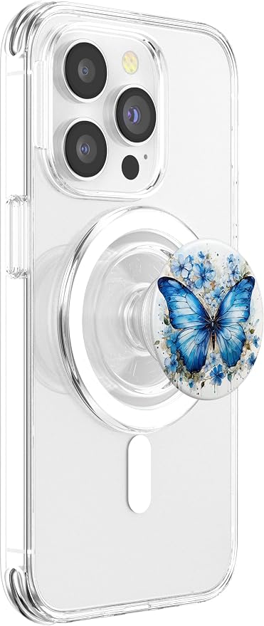 Butterfly Aesthetic Butterflies Nature Blue PopSockets Adhesive PopGrip