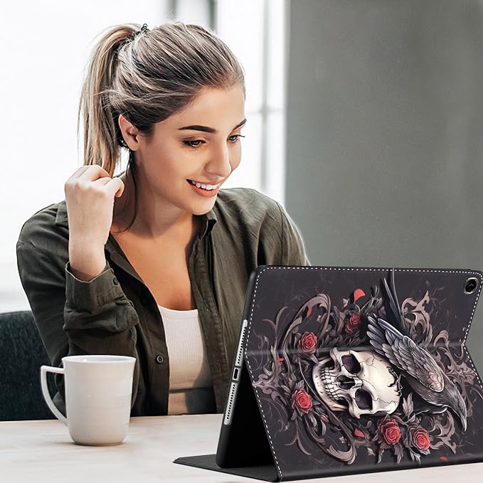 Case for New iPad (A16) 11th Generation 11 Inch 2025for iPad 10th Generation 2022 10.9 Inch Multi-Angle Stand Smart Cover Shockproof with Auto Wake/Sleep Baby Dragon