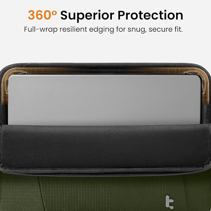 tomtoc Slim &amp 360° Protective Tablet Sleeve for 11-inch iPad Air &amp iPad Pro M5/M4/M3 iPad 2025 A16 Water-Resistant Case with CornerArmor