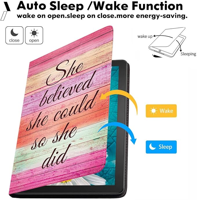 Case for Samsung Galaxy Tab A 10.1 Inch 2019 Tablet [SM-T510/T515/T517] Slim PU Leather Case Adjustable Stand with Auto Wake/Sleep - Bible Verse Proverbs 31:25
