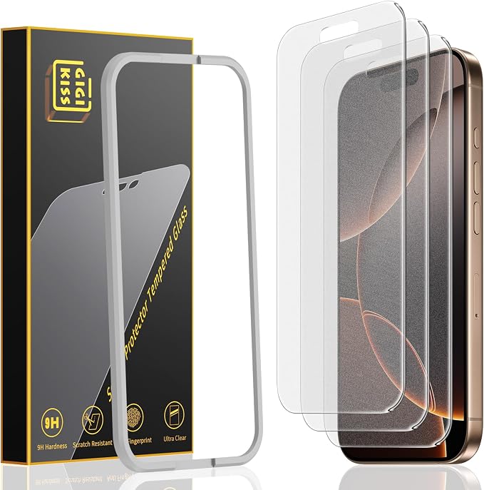 GIGIKISS 3 Pack Privacy Screen Protector for iPhone 14 Pro Max（2022 6.7） 9H+ Hardness Shatterproof Full Edge Coverage Case Friendly Anti-Spy &amp Scratch Resistant.