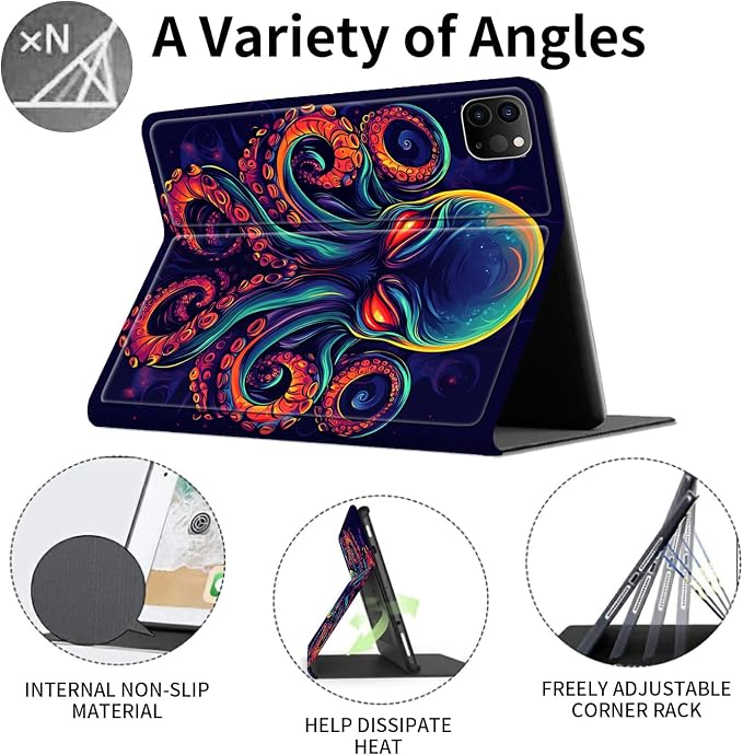 Case for iPad (A16) 11th Generation 11 Inch (2025)/ iPad 10th Generation 10.9 inch 2022Slim PU Leather Smart Cases Covers with Auto Wake/Sleep-Beast Roared