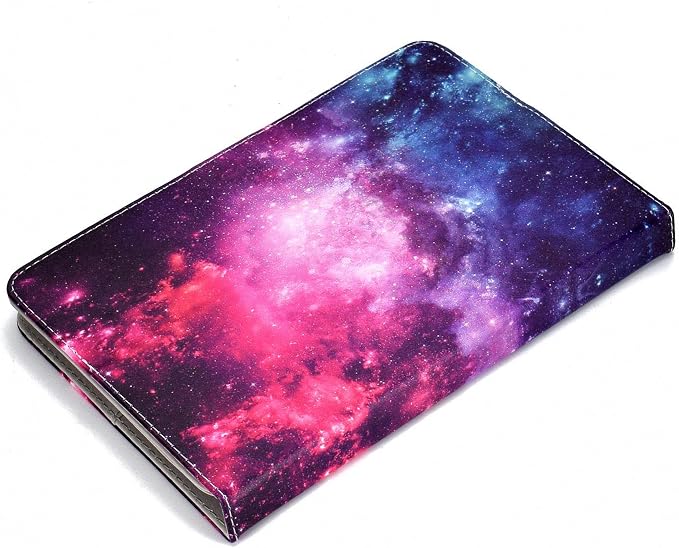 Universal 7 Inch Tablet Case Techcircle Ultra Slim Lightweight PU Leather Stand Folio Flip Wallet Protective Shell Case [Card Slots] [Magnetic Closure] for All 7 Android Tablet PC Cherry Blossom
