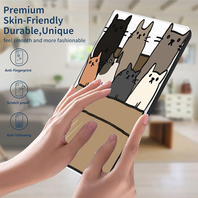 Slim Case for Samsung Galaxy Tab S11 5G 11 Inch (2025) PU Leather Tablet Cases Flip Folio Multi-Angle Viewing Stand Protective Smart Shell Cover with Auto Wake/Sleep A Crow Skull